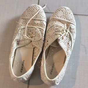 lace crochet flats